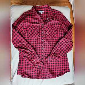 Croft and Barrow Red Plaid Flannel